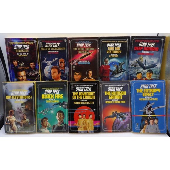 Star Trek Novels Sci-Fi Genre Lot of 10 ©1981-1991 - Picture 1 of 1